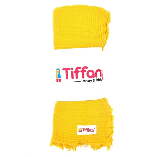 Tiffany Baby 4 Kat Müslin Bebek Battaniyesi 120*120 Safran 80080