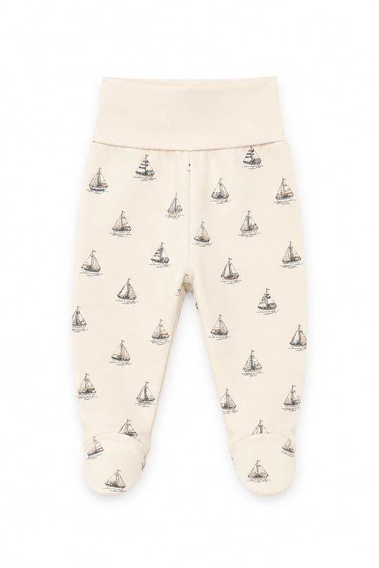 Tiffany Baby Bebek Krooboy Organik Theme Patikli Alt Krem 14007