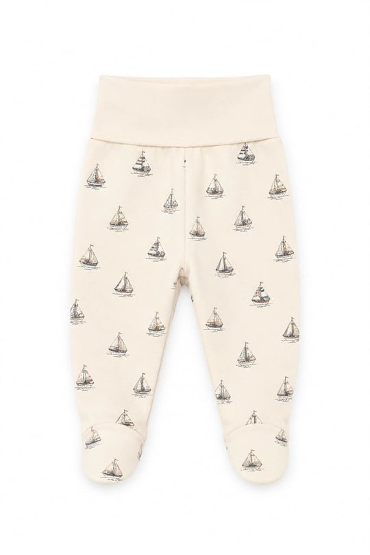 Tiffany Baby Bebek Krooboy Organik Theme Patikli Alt Krem 14007