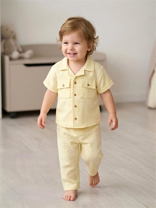 Tiffany Baby Bebek Linen Breeze Theme Pantolon Sarı 52031