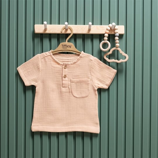 Tiffany Baby Bebek Müslin Theme Tişört Bej 26117