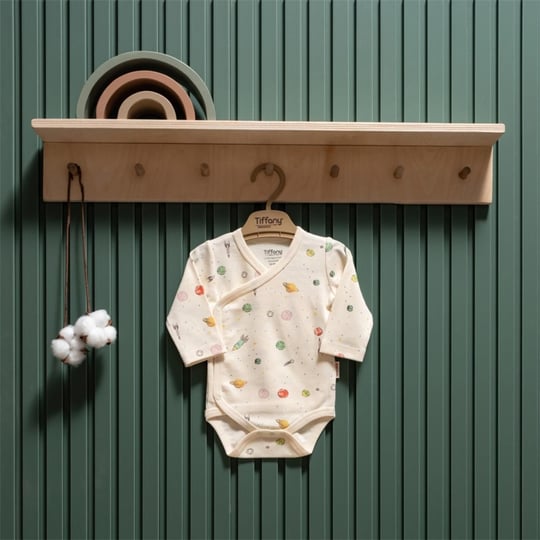 Tiffany Baby Bebek Organik Space Theme Kruvaze Badi Ekru 44022