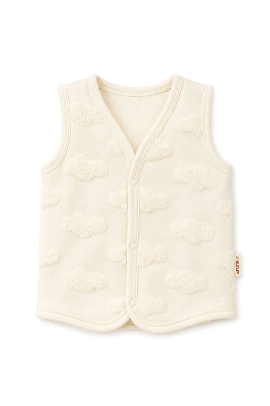 Tiffany Baby Bebek Puffy Cloudy Yelek Krem 30005