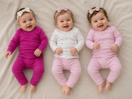 Tiffany Baby Kız Bebek Butterfly Theme 3'lü Sweat Set Pembe 48096