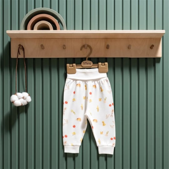 Tiffany Baby Kız Bebek Organik Theme Strawberry Patiksiz Alt Ekru 45006