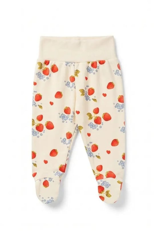 Tiffany Baby Kız Bebek Strawberry Garden Theme Patikli Alt Ekru 15007