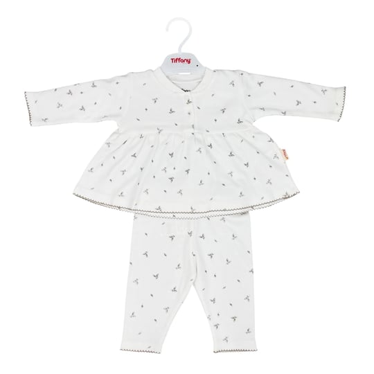 Tiffany Kız Bebek Olive Branch Theme Alt Üst Takım Ekru 46012