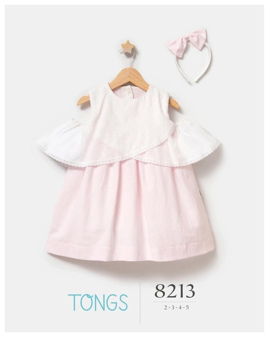 Tongs Baby Kız Çocuk Taç Tokalı Elbise Pembe 8213