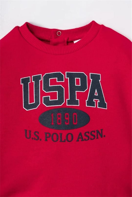 U.S Polo Assn Erkek Çocuk 2'li Alt Üst Takım Kırmızı USB3190