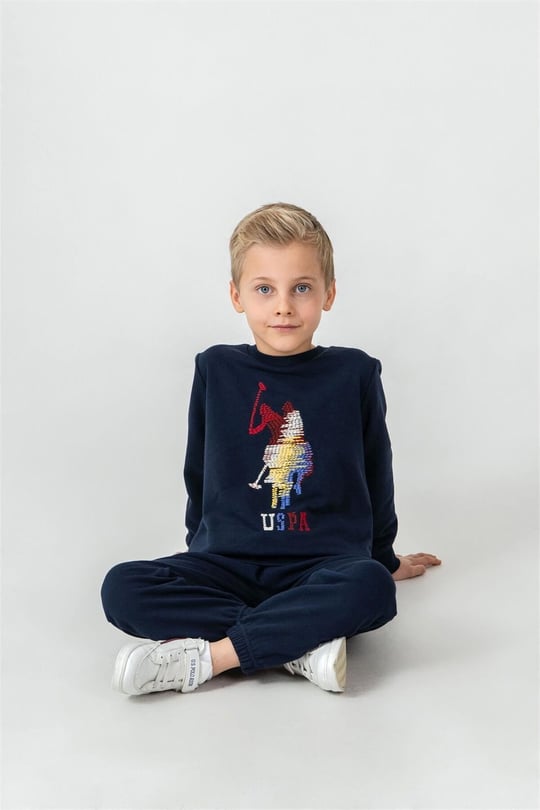 U.S Polo Assn Erkek Çocuk Nakışlı Eşofman Takımı Lacivert US2625-G