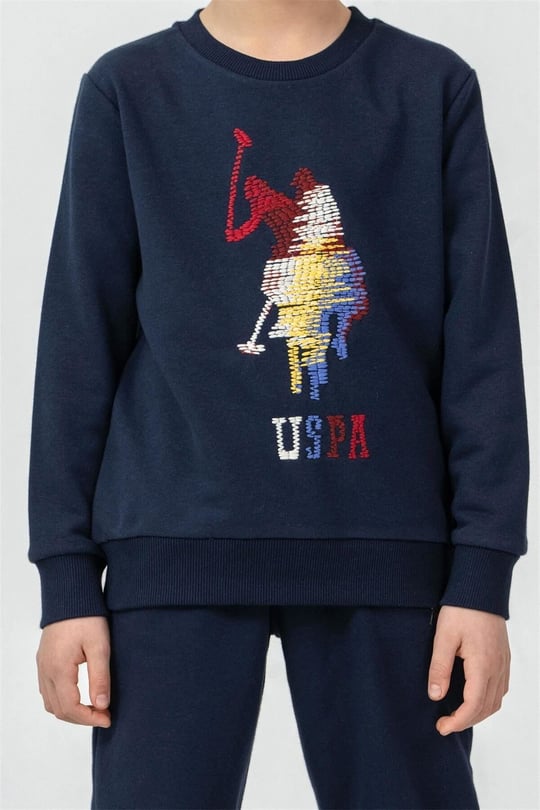 U.S Polo Assn Erkek Çocuk Nakışlı Eşofman Takımı Lacivert US2625-G