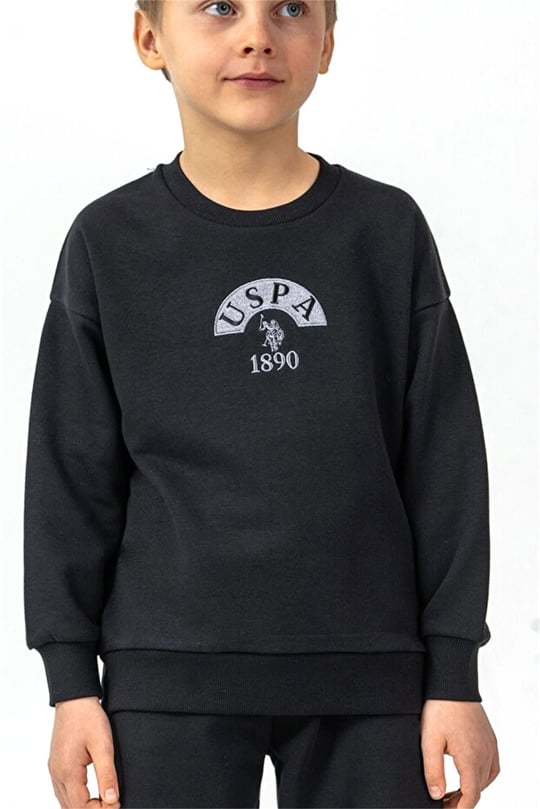 U.S Polo Assn Erkek Çocuk Nakışlı Eşofman Takımı Siyah US2631-G