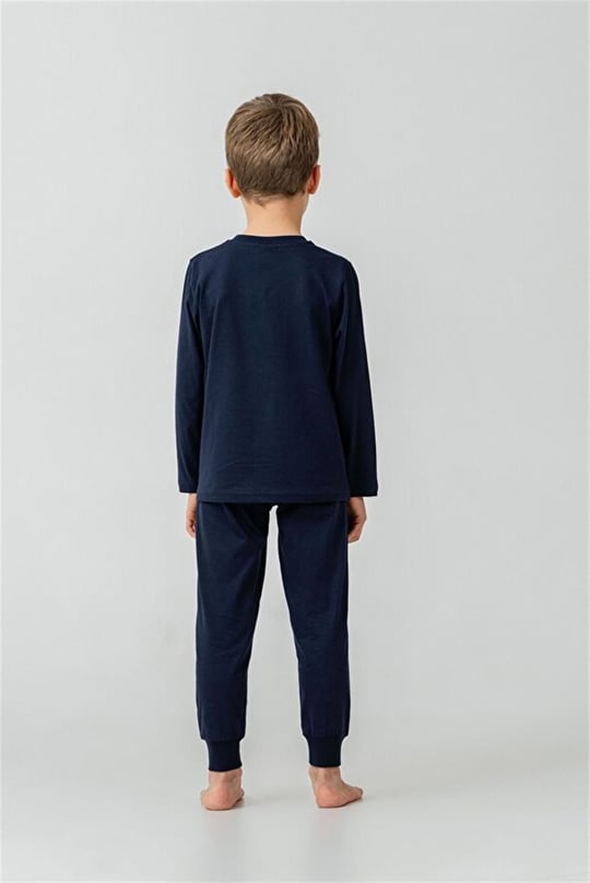 U.S Polo Assn Erkek Çocuk Baskılı Pijama Takımı Lacivert US2638-G