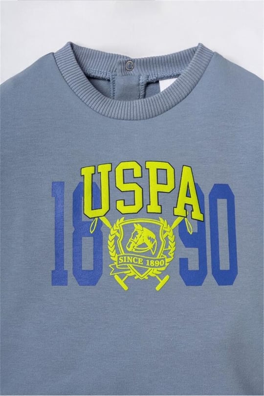 U.S Polo Assn Erkek Bebek 2'li Alt Üst Takım İndigo USB3167
