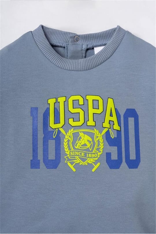 U.S Polo Assn Erkek Bebek 2'li Alt Üst Takım İndigo USB3167