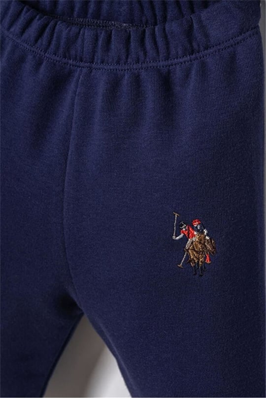 U.S Polo Assn Erkek Bebek 3'lü Kapüşonlu Ceket Takım Lacivert USB3194