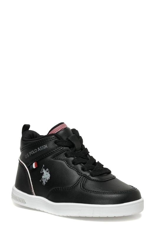U. S. Polo Assn. Kız Çocuk Glonte Spor Ayakkabı Siyah/Vişne 1014681104