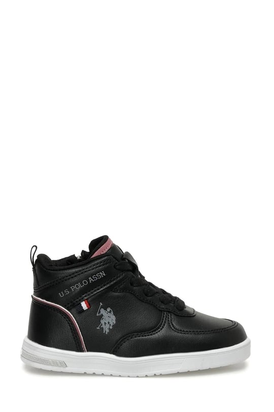 U. S. Polo Assn. Kız Çocuk Glonte Spor Ayakkabı Siyah/Vişne 1014681104