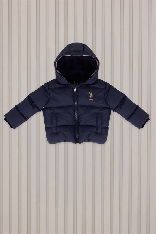 U.S. Polo Assn Erkek Bebek Şişme Mont Lacivert USB2192