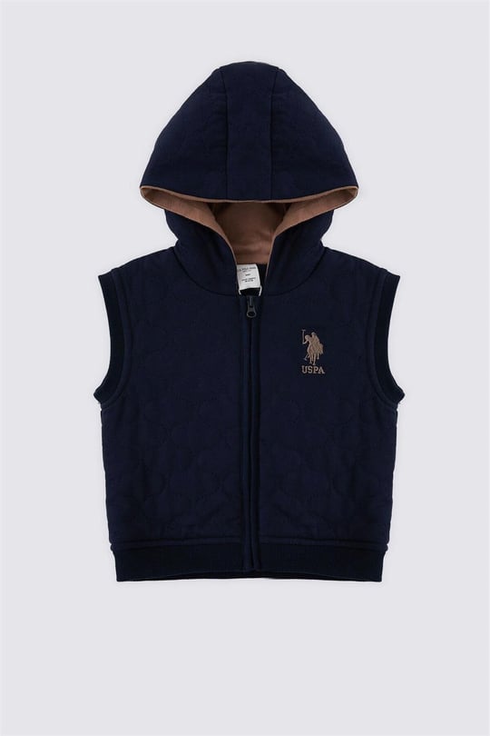 U.S. Polo Assn Erkek Bebek Yelek Lacivert USB1455