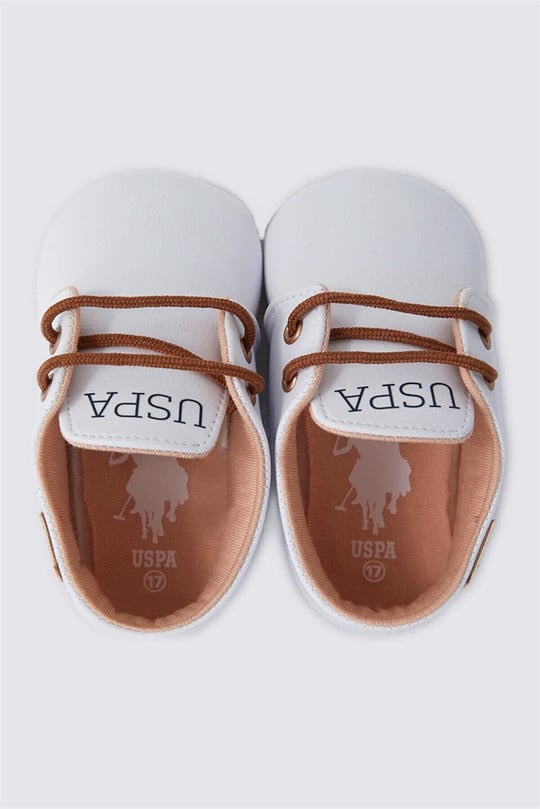 U.S. Polo Assn Erkek Bebek İlk Adım Günlük Ayakkabı Beyaz USB1302