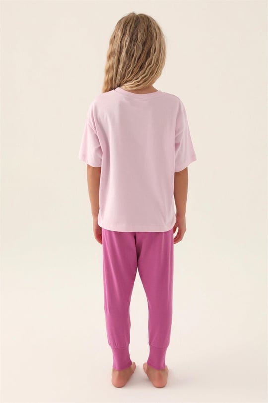 U.S. Polo Assn. Kız Çocuk Pijama Takımı Rose US1812-4
