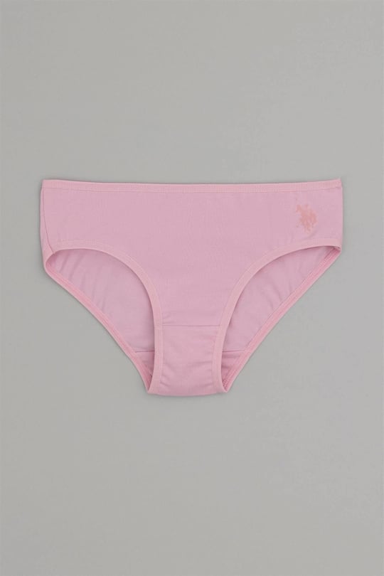 U.S. Polo Assn. Kız Çocuk 3'lü Slip Külot Set Açık Nil US1678