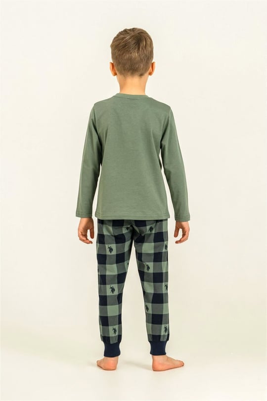 U.S. Polo Assn. Erkek Çocuk Pijama Takımı Yeşil US2647-4