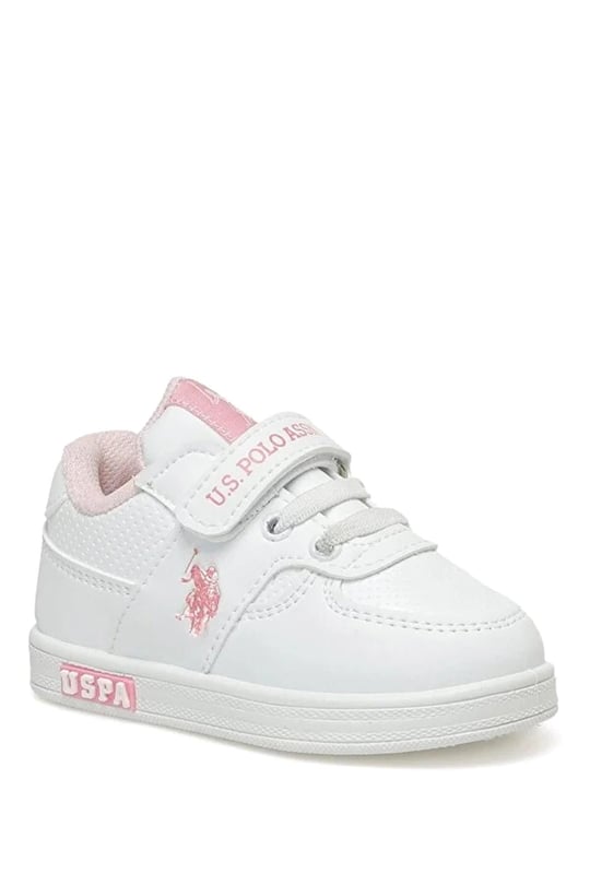 U.S. Polo Assn. Kız Çocuk Cameron Spor Ayakkabısı Beyaz/Neon Pembe A10134333816010