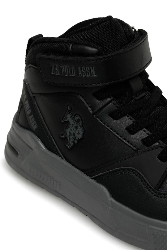 U.S. Polo Assn. Erkek Çocuk Sparta JR 3PR High Sneaker Siyah 101392191