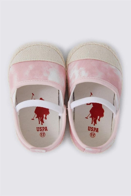 U.S. Polo Assn. Kız Bebek İlk Adım Babet Ayakkabı Pembe USB1307