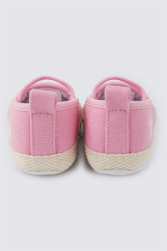 U.S. Polo Assn. Kız Bebek İlk Adım Babet Ayakkabı Panama Pembe USB1307