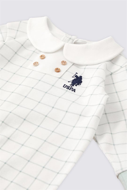 U.S. Polo Assn. Erkek Bebek Patikli Tulum Su Yeşili USB1844