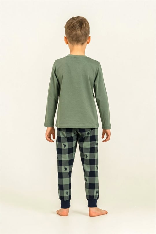 U.S. Polo Assn. Erkek Çocuk Pijama Takımı Yeşil US2647-G