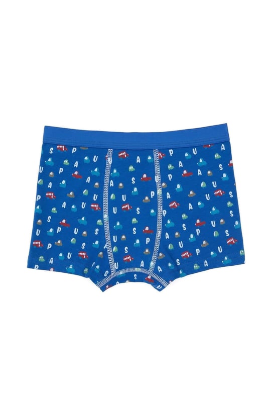 U.S. Polo Assn. Erkek Çocuk Desenli 3'lü Boxer Set Cobalt US2247