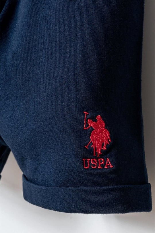 U.S. Polo Assn. Erkek Bebek Tişört Şort Takım Kırmızı USB2865