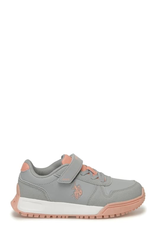 U.S. Polo Assn. Kız Çocuk Snaker Gwen Pu JR 3PR Gri Somon 101391311