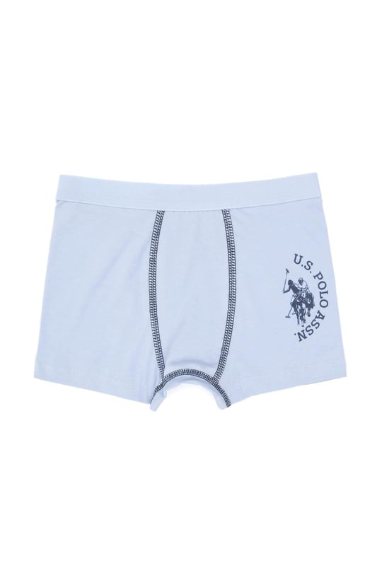 U.S. Polo Assn. Erkek Çocuk Desenli 3'lü Boxer Set Renkli US2245