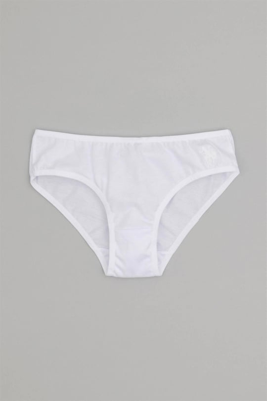 U.S. Polo Assn. Kız Çocuk 3'lü Slip Külot Siyah US1677