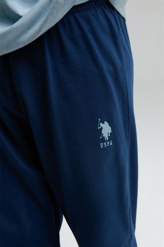 U.S. Polo Assn. Erkek Çocuk Pijama Takımı Mavi US2013-G