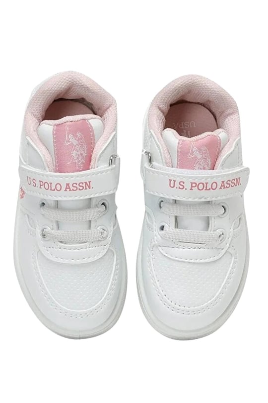 U.S. Polo Assn. Kız Çocuk Cameron Spor Ayakkabısı Beyaz/Neon Pembe A10134333816010