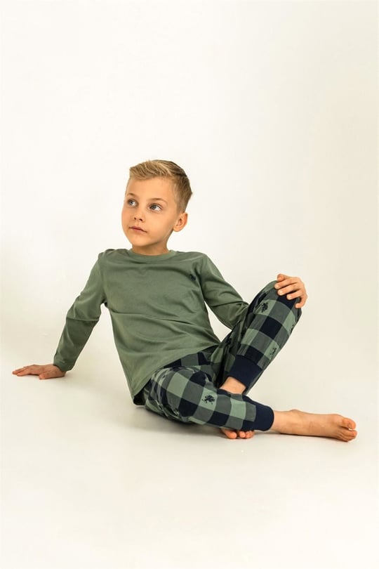 U.S. Polo Assn. Erkek Çocuk Pijama Takımı Yeşil US2647-4