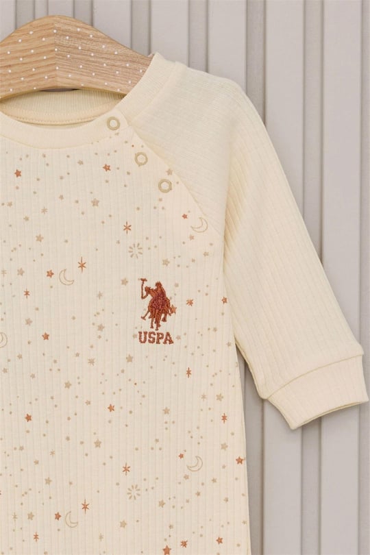 U.S.Polo Assn. Kız Bebek Uzun Kollu Patiksiz Tulum USB2111
