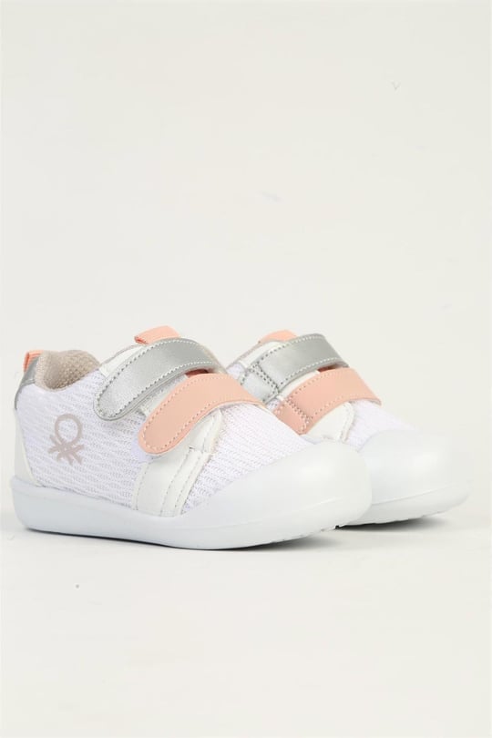 United Colors Of Benetton Bebek Spor Ayakkabı Beyaz/Pudra BN-1408