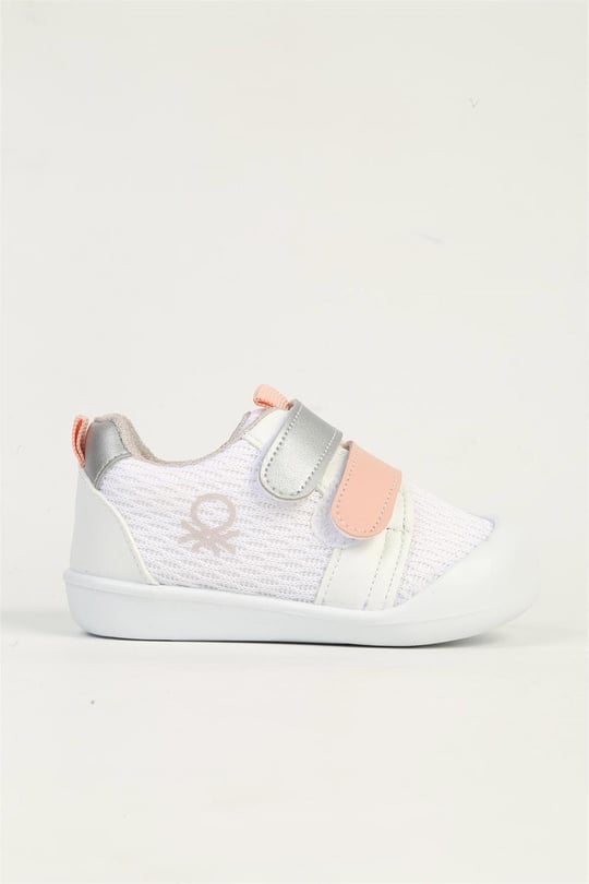 United Colors Of Benetton Bebek Spor Ayakkabı Beyaz/Pudra BN-1408