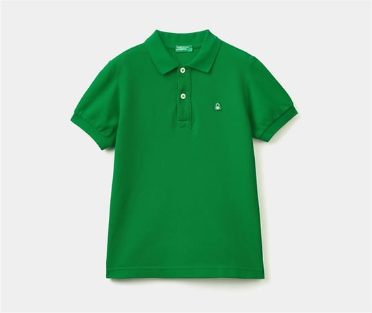 United Colors Of Benetton Çocuk Polo Yaka Tişört Yeşil 3089C300Q