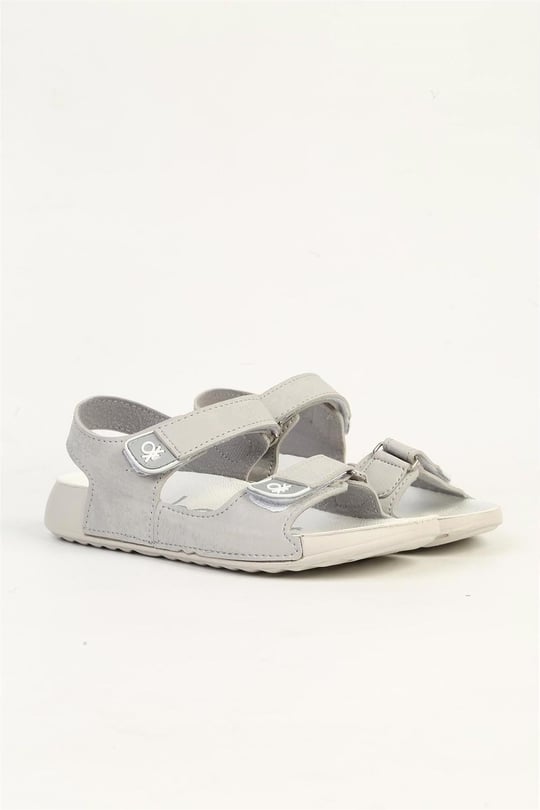 United Colors Of Benetton Çocuk Sandalet Gri BN-1421
