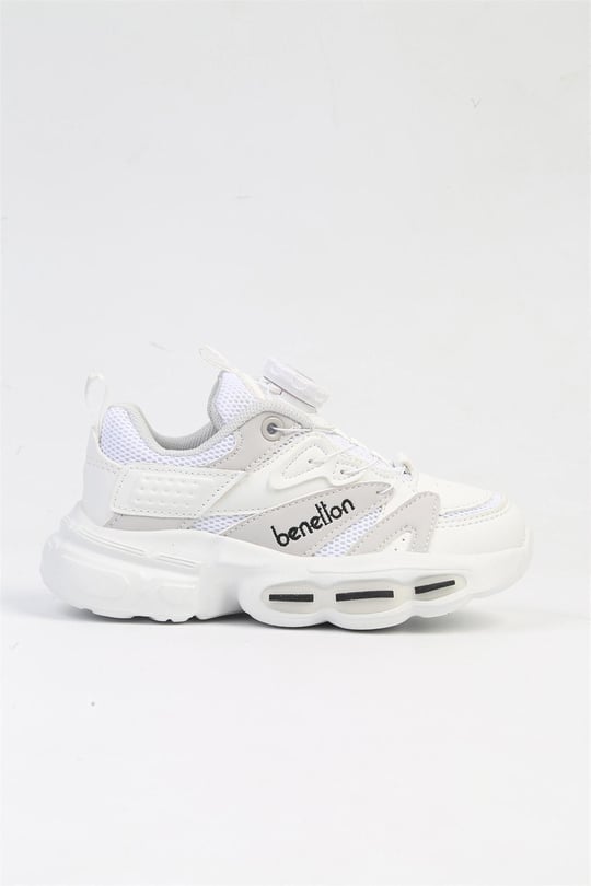 United Colors Of Benetton Unisex Çocuk Sneaker Beyaz BNI-10255