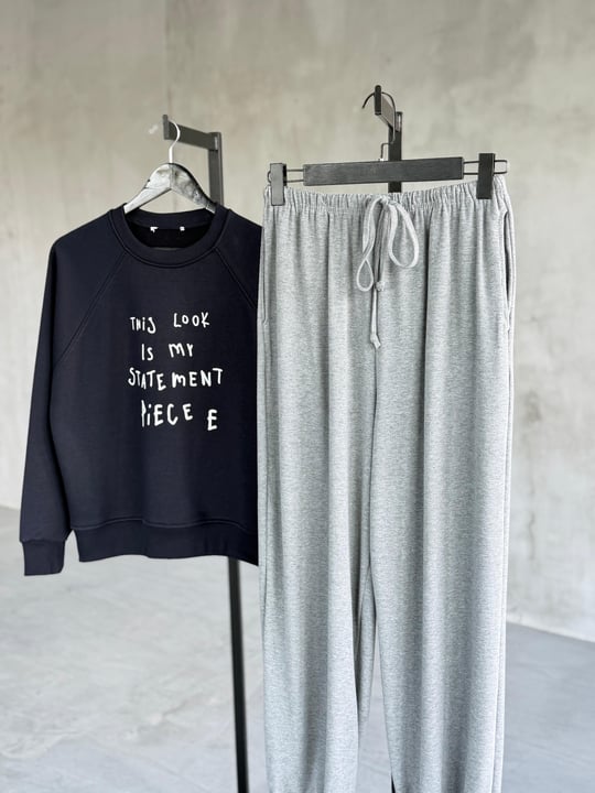 ÖN SİPARİŞE AÇILMIŞTIR... Salaş Kesim Jogger Pantolon (Gri)
