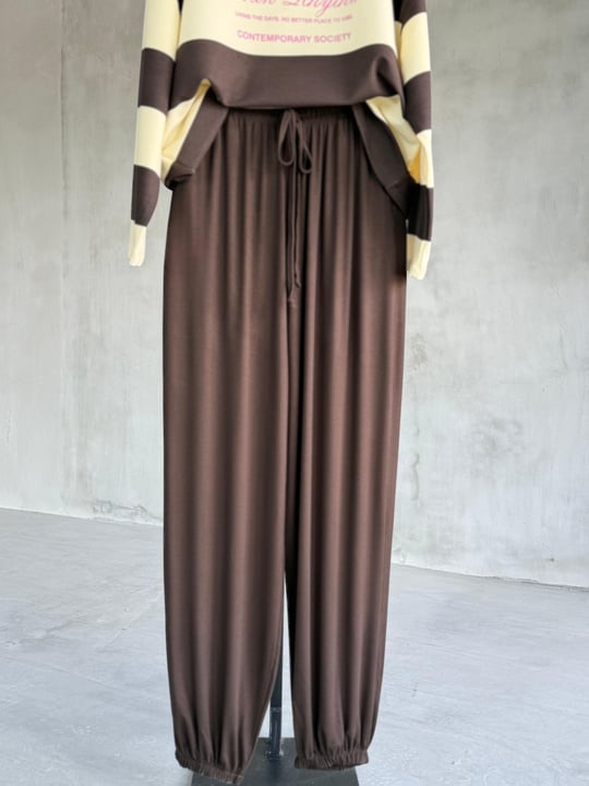 ÖN SİPARİŞE AÇILMIŞTIR... Salaş Kesim Jogger Pantolon (Kahve)